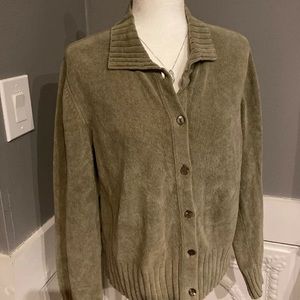 Tommy Bahama Green Button Down Sweater Cardigan